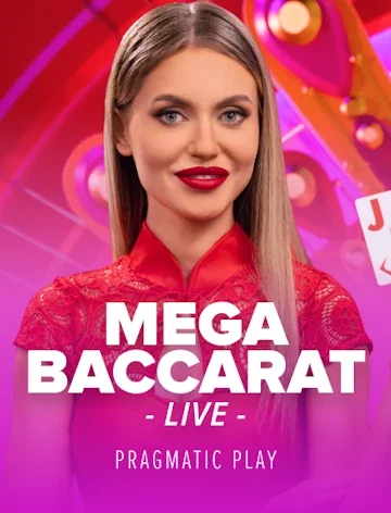 Mega Baccarat live table at Vegas Hero Casino